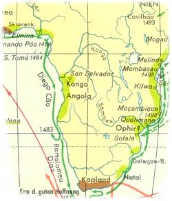 Karte des Kongo